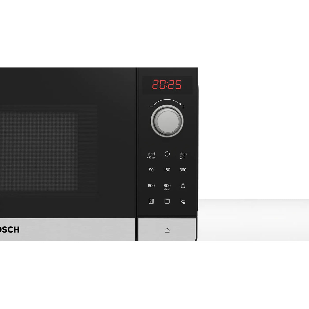 Bosch FEL023MS2B Series 2 20 Litre Freestanding Microwave With Grill, 44.2cm Wide - Stainless Steel