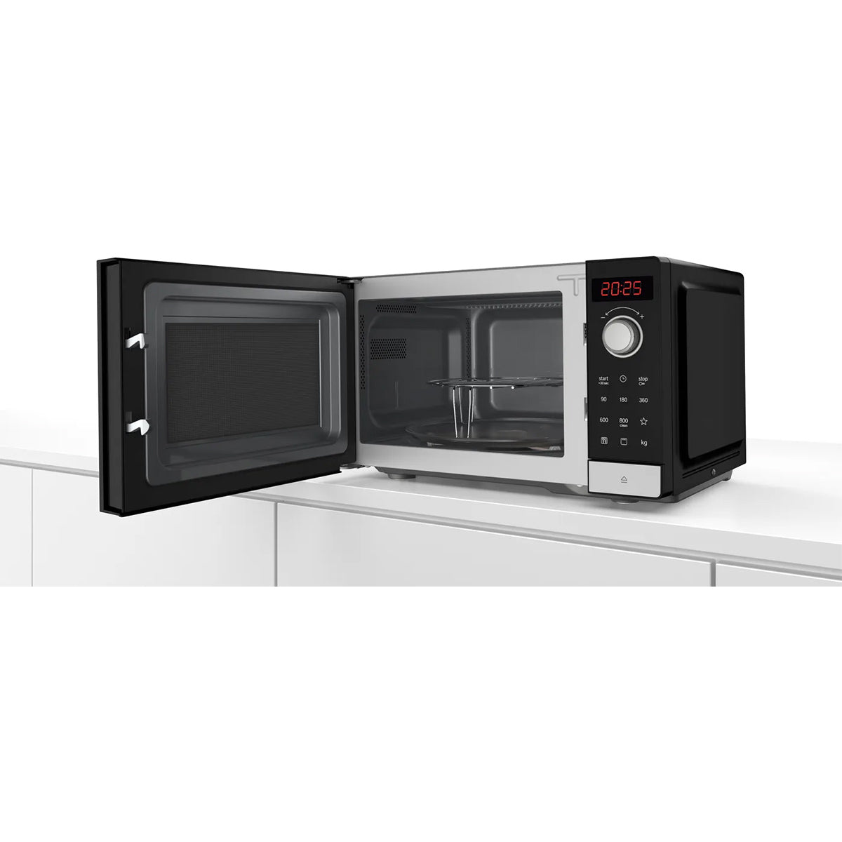 Bosch FEL023MS2B Series 2 20 Litre Freestanding Microwave With Grill, 44.2cm Wide - Stainless Steel