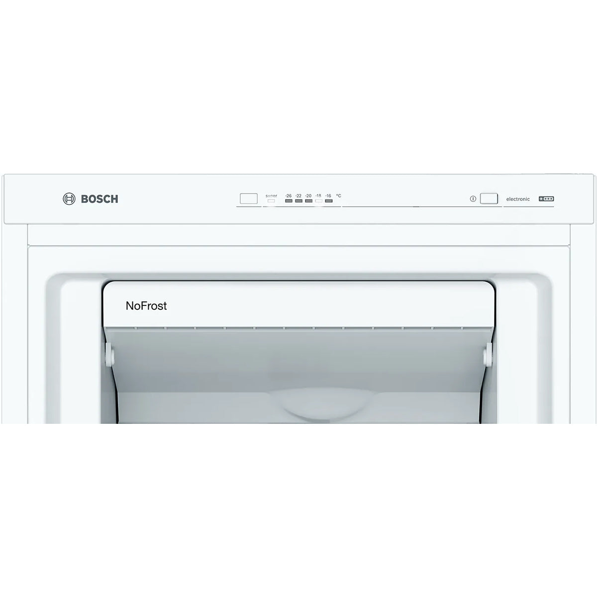 Bosch GSN33VWEPG Series 4 225 Litre Freestanding Upright Freezer, No Frost, 60cm Wide - White