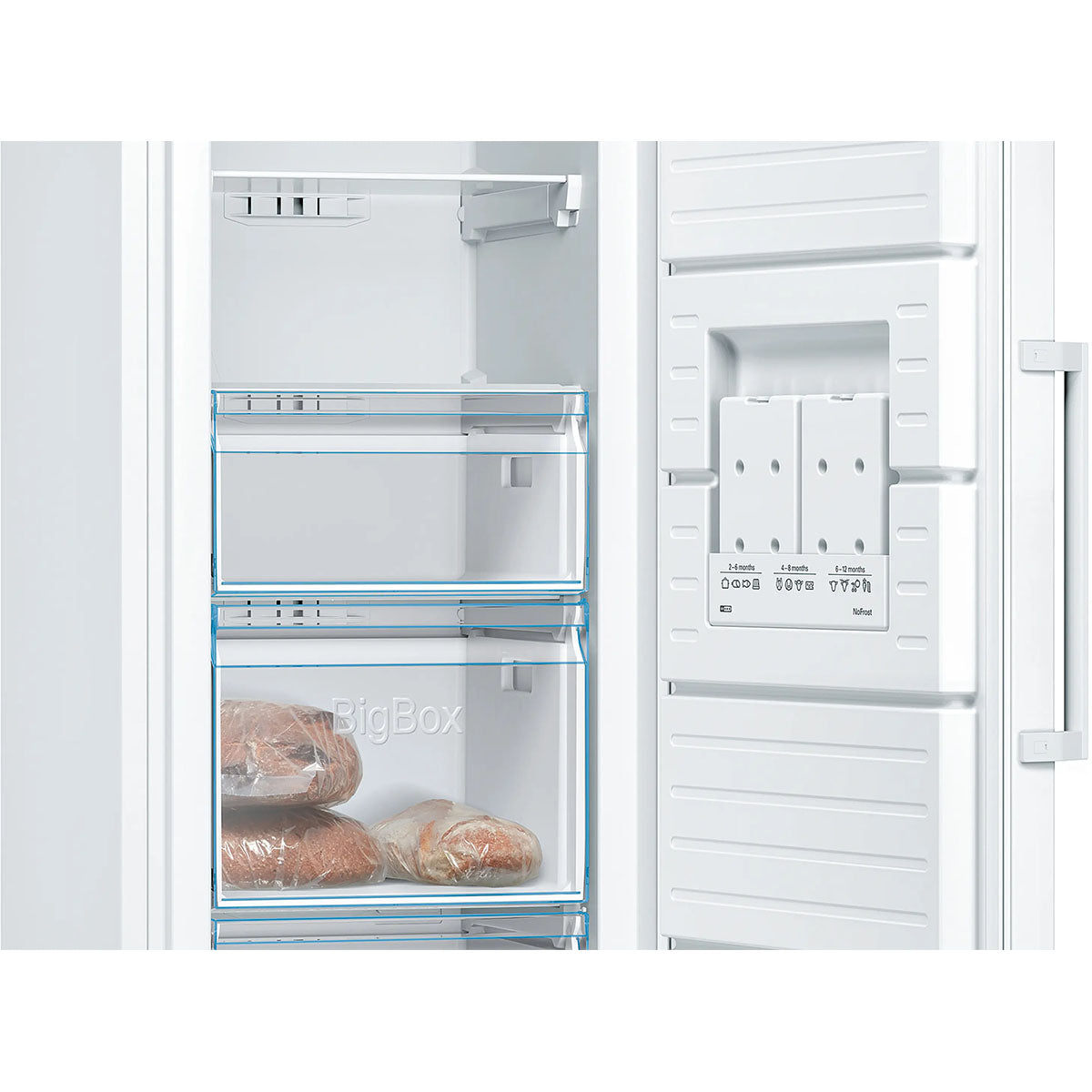 Bosch GSN36VWEPG Series 4 Freestanding Freezer, 242 Litre, No Frost, 60cm Wide - White