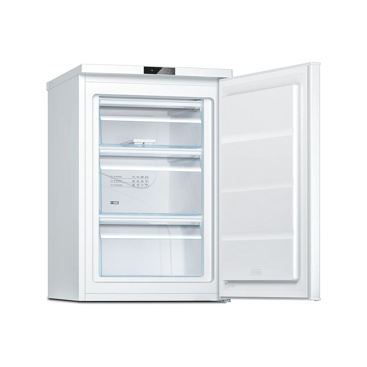 Bosch GTV15NWEBG Series 2 83 Litre Freestanding Under-Counter Freezer, 3 Compartments, 56cm Wide - White
