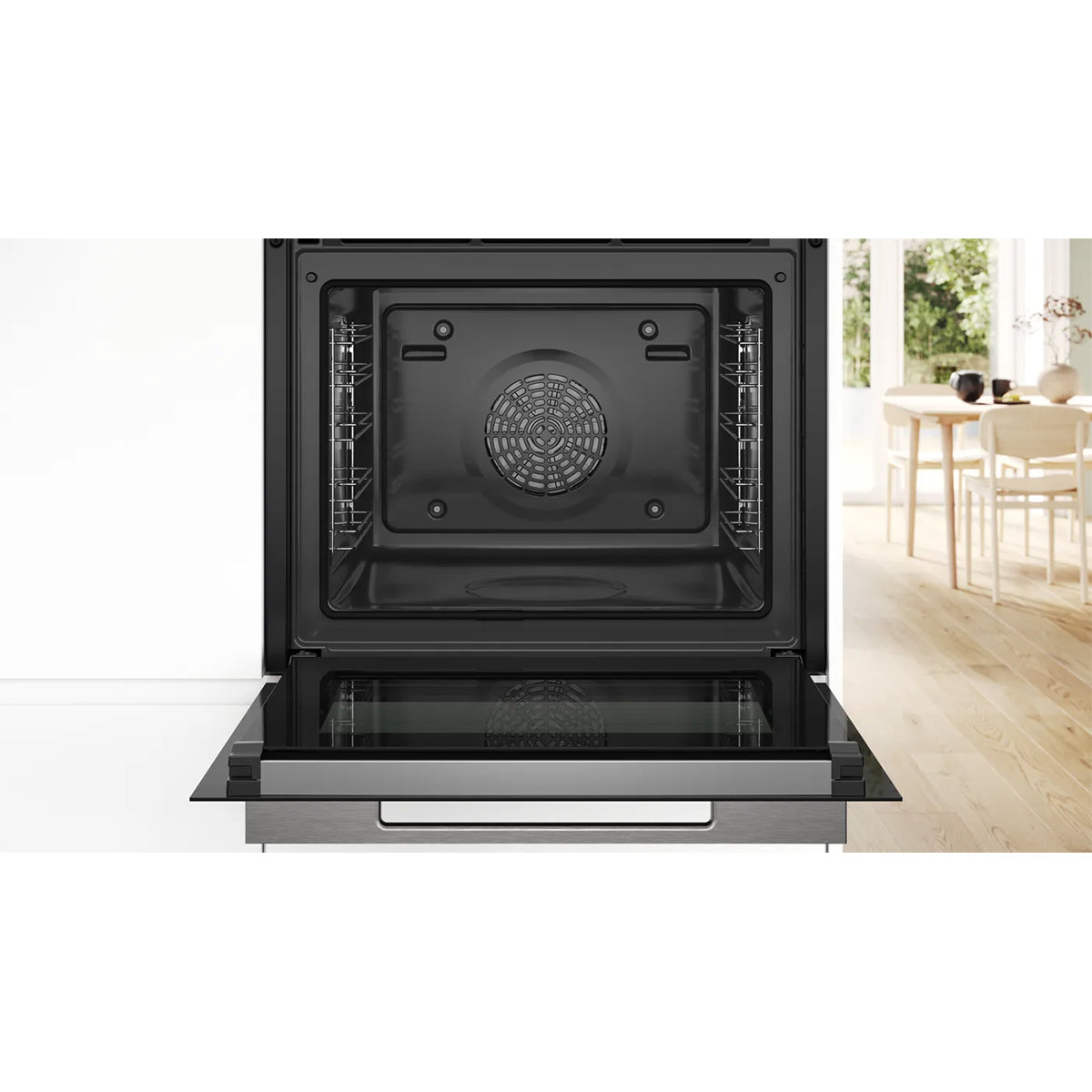 Bosch HBG7741B1B Series 8 71 Litre Built-In Oven, 59.4cm Wide - Black