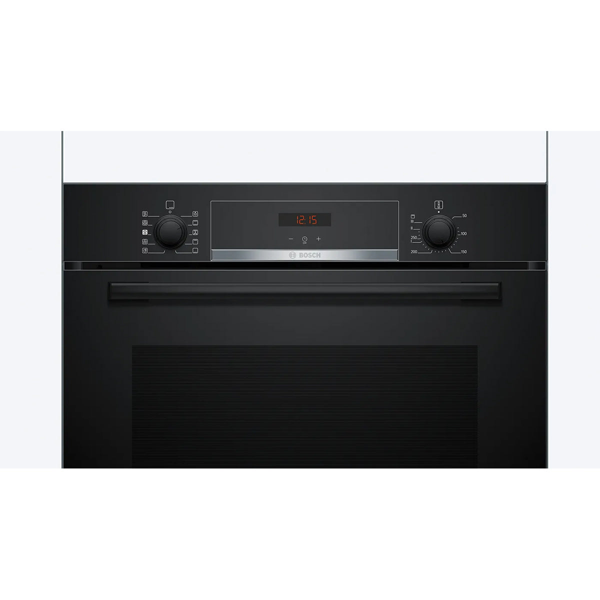 Bosch HQA534BB3B Series 4 71 Litre Built-In Oven with Added Steam Function, 7 Functions, 59.4cm Wide - Black