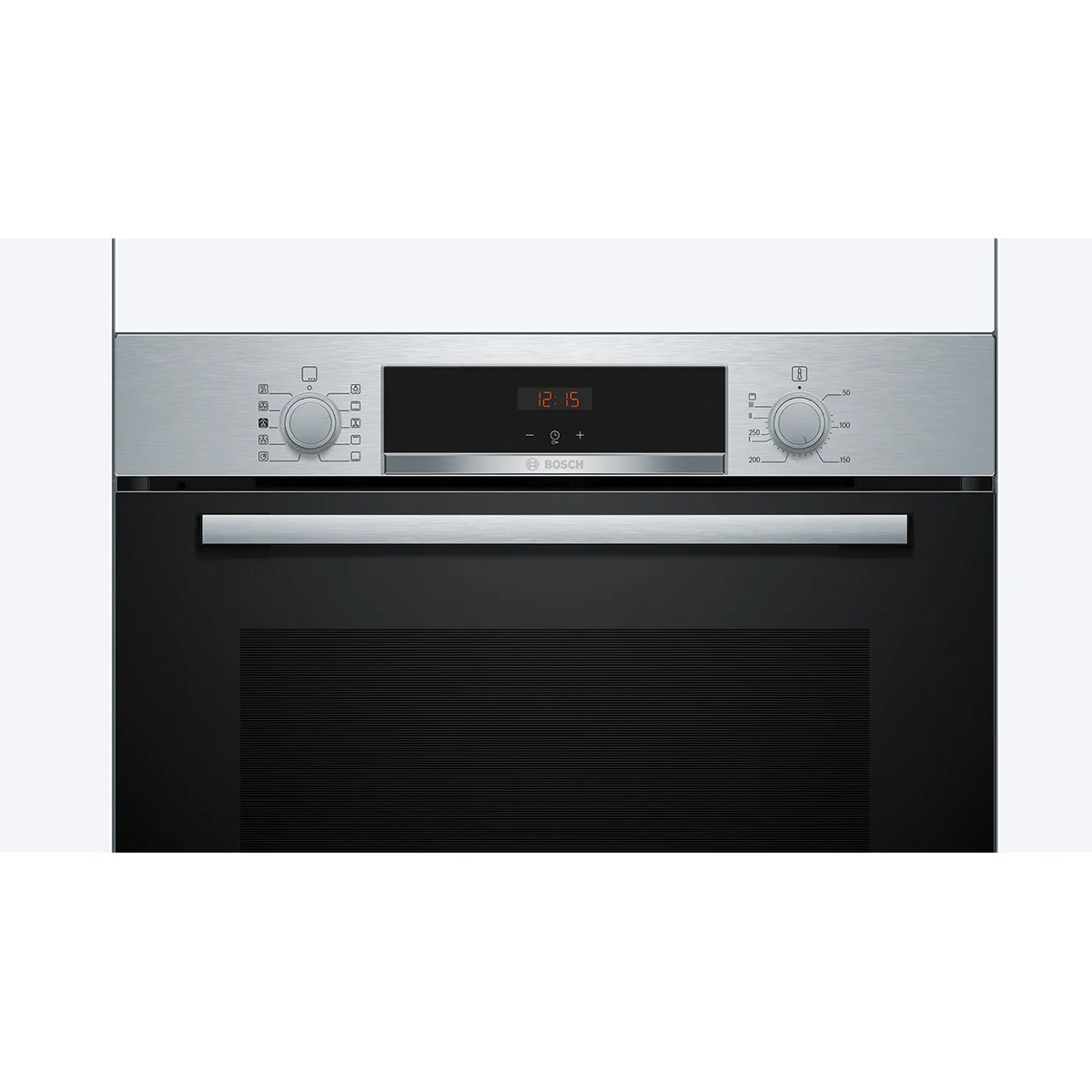 Bosch HQA534BS3B Series 4 Built-In Oven with Added Steam Function, 71 Litre, 59.4cm Wide - Stainless Steel