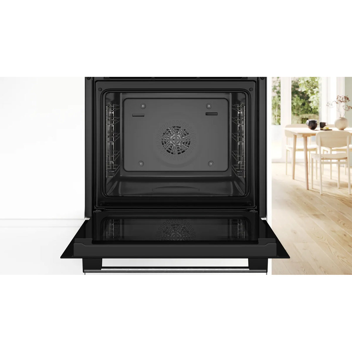 Bosch HQA534BS3B Series 4 Built-In Oven with Added Steam Function, 71 Litre, 59.4cm Wide - Stainless Steel