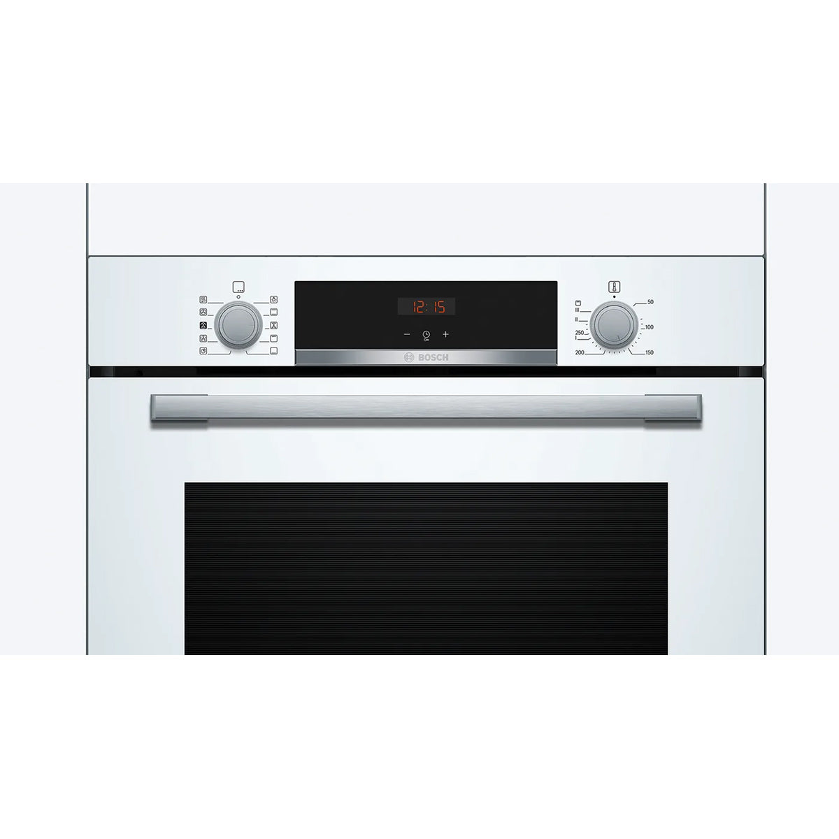 Bosch HQA534BW3B Series 4 71 Litre Built-In Oven with Added Steam Function, 7 Functions, 59.4cm Wide - White