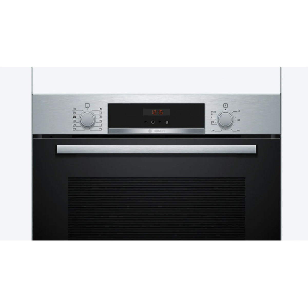 Bosch HQA574BS3B Series 4 Built-In Oven with Added Steam Function, 71 Litre, 59.4cm Wide - Stainless Steel