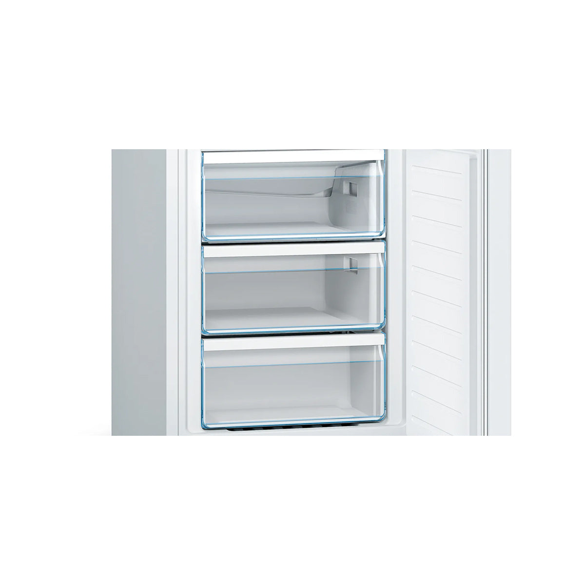 Bosch KGN33NWEBG Series 2 Freestanding Fridge Freezer with Freezer at Bottom, 193/89 Litre, 60cm Wide - White