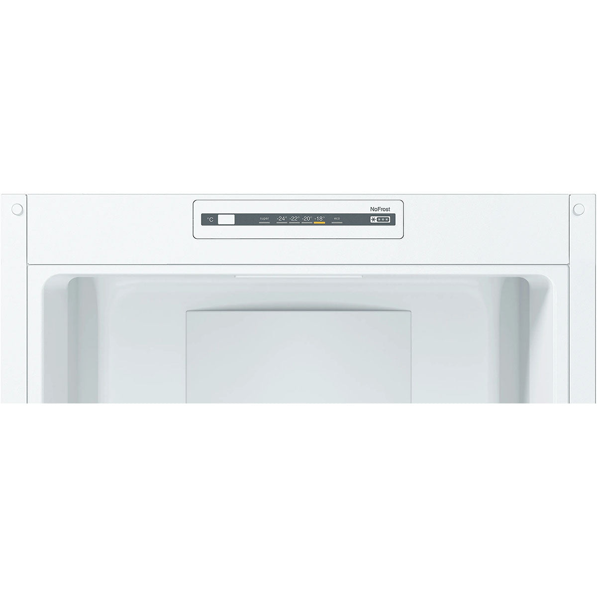 Bosch KGN34NWEAG Series 2 Freestanding Fridge Freezer With Freezer At Bottom, 193/107 Litre, Total No Frost, 60cm Wide - White