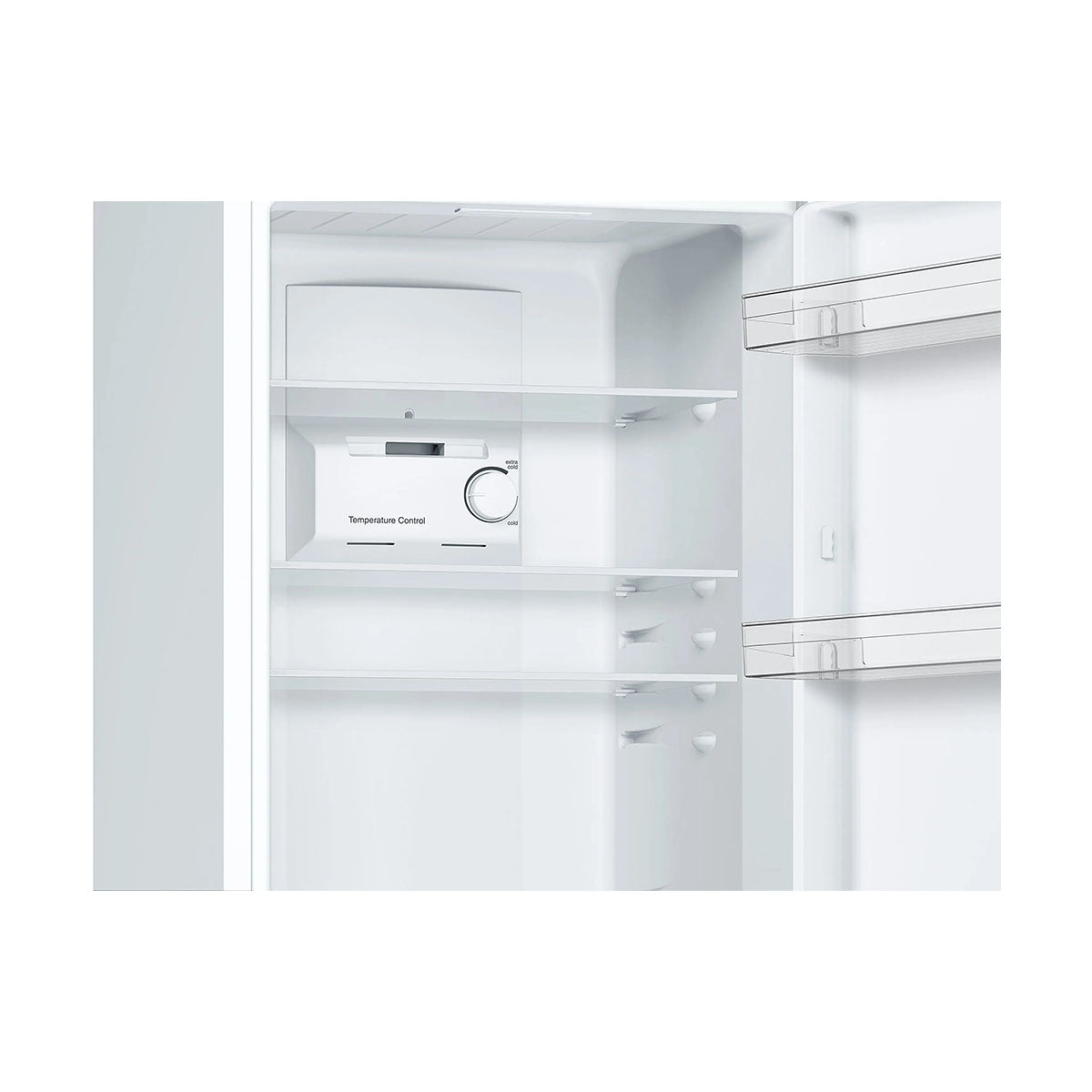 Bosch KGN34NWEAG Series 2 Freestanding Fridge Freezer With Freezer At Bottom, 193/107 Litre, Total No Frost, 60cm Wide - White
