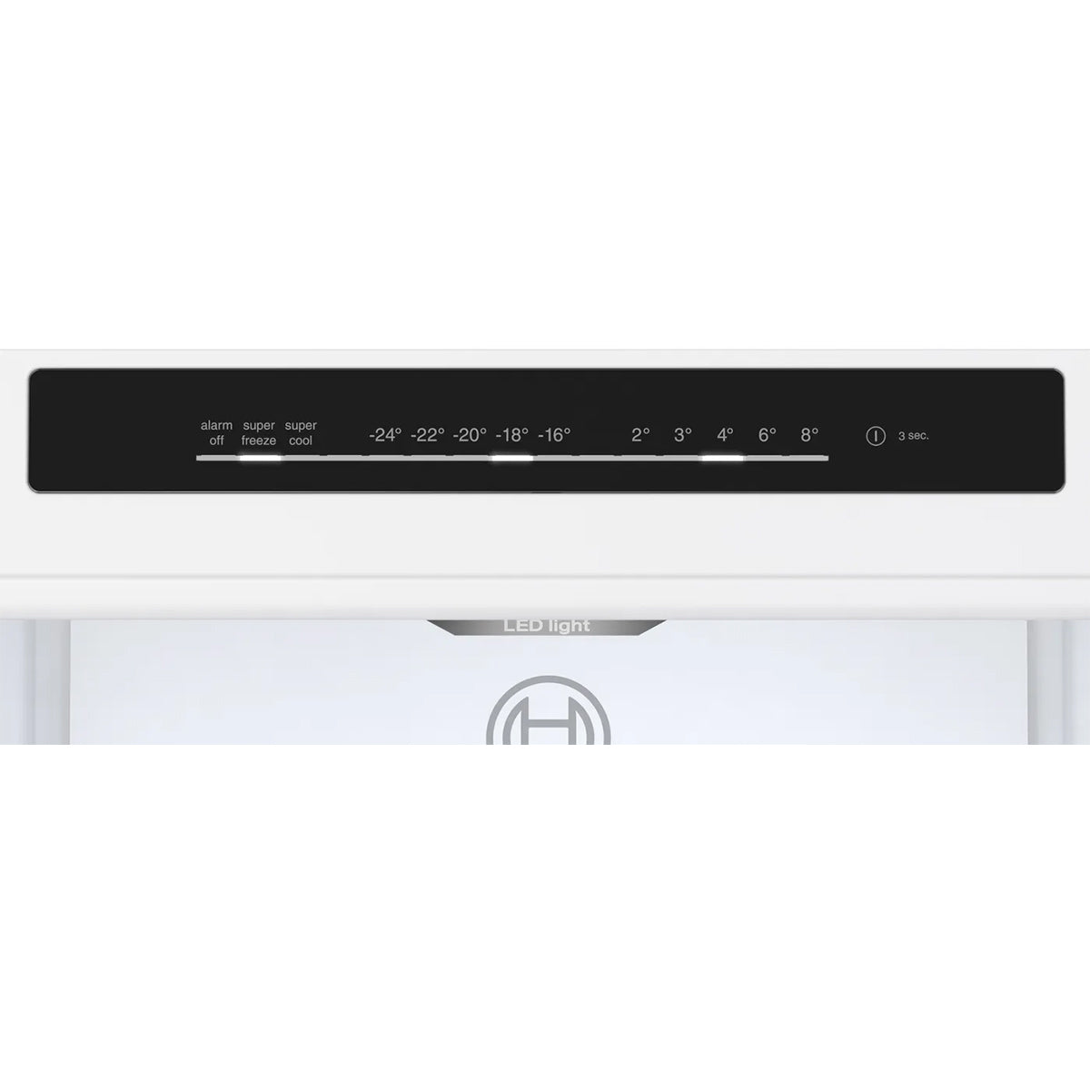 Bosch KGN362LDFG Series 4 Freestanding Fridge Freezer with Freezer at Bottom, 218/103 Litre, 60/40 Split, 60cm Wide - Stainless Steel Look