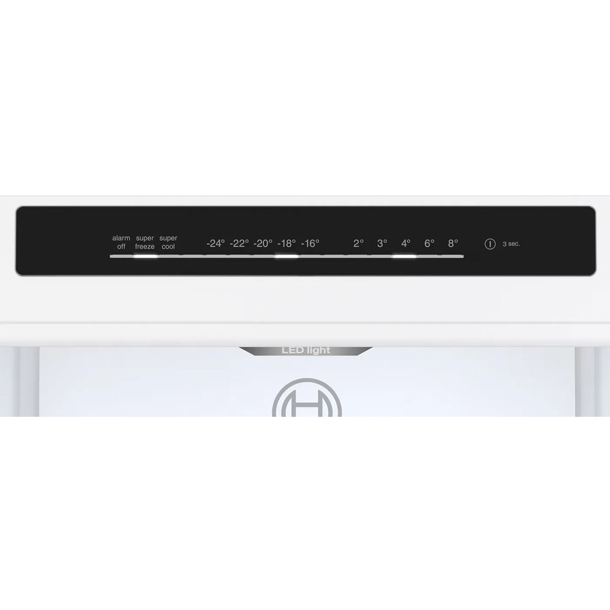 Bosch KGN362WDFG Series 4 Freestanding Fridge Freezer with Freezer at Bottom, 218/103 Litre, Total No Frost, 60cm Wide - White