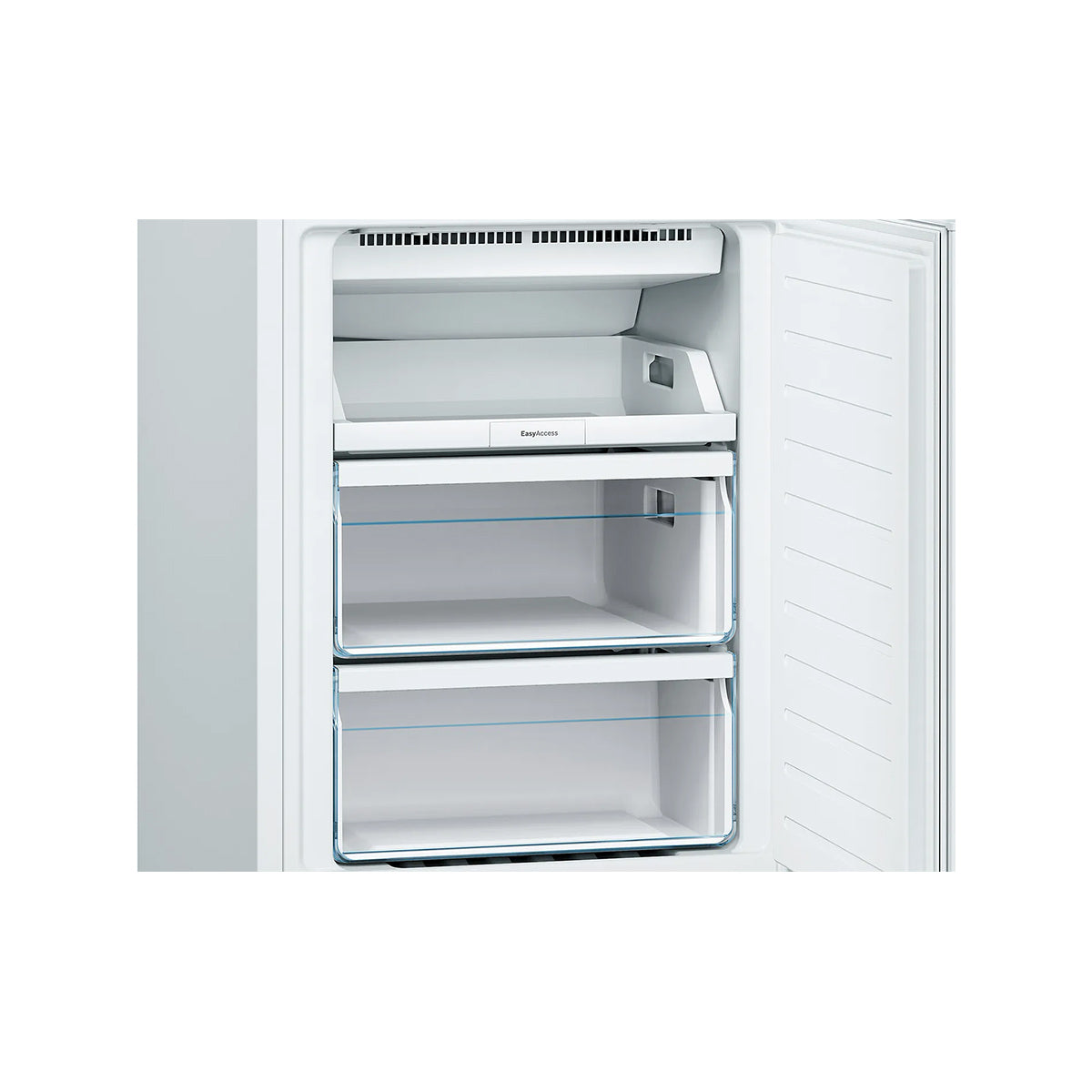 Bosch KGN36NWEAG Series 2 Freestanding Fridge Freezer with Freezer at Bottom, 216/89 Litre, Total No Frost, 60cm Wide - White
