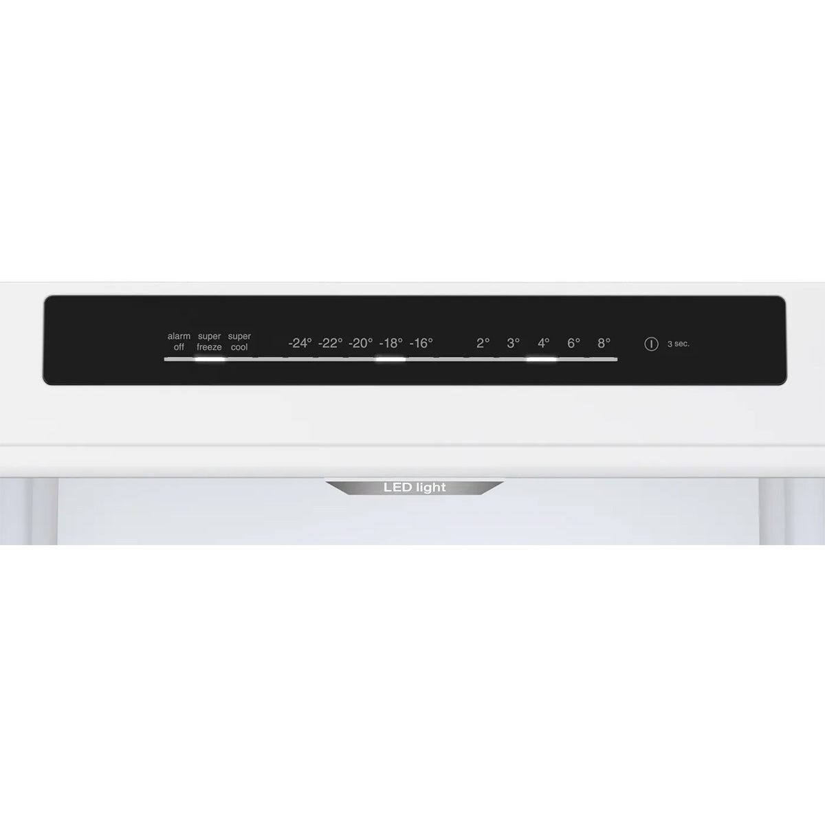 Bosch KGN392LDFG Series 4 Freestanding Fridge Freezer with Freezer at Bottom, 260/103 Litre, Total No Frost, 60cm Wide - Stainless Steel Look