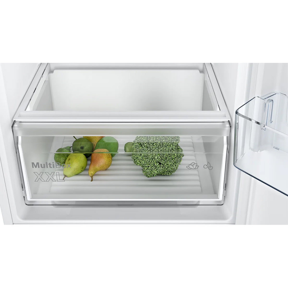Bosch KIN85NFE0G Series 2 Built-In Fridge Freezer with Freezer at Bottom, 150/99 Litre, 54.1cm Wide - Flat Hinge
