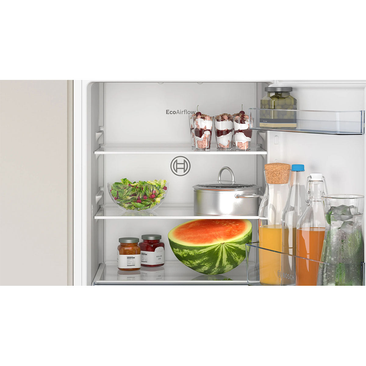 Bosch KIR21NSE0 Series 2 Built-In Fridge, 136 Litre, 54.1cm Wide - Sliding Hinge