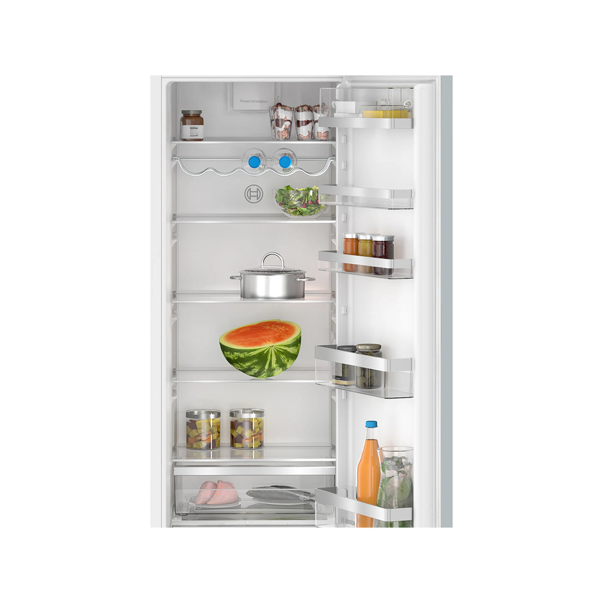 Bosch KIR81ADD0G Series 6 Built-In Fridge, 310 Litre, 55.8cm Wide - Soft Close Flat Hinge