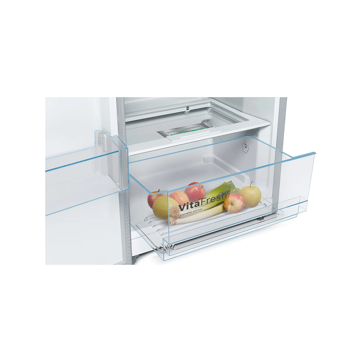 Bosch KSV36VLEP Series 4 346 Litre Freestanding Fridge, 7 Shelves, VitaFresh, 60cm Wide - Stainless Steel Look
