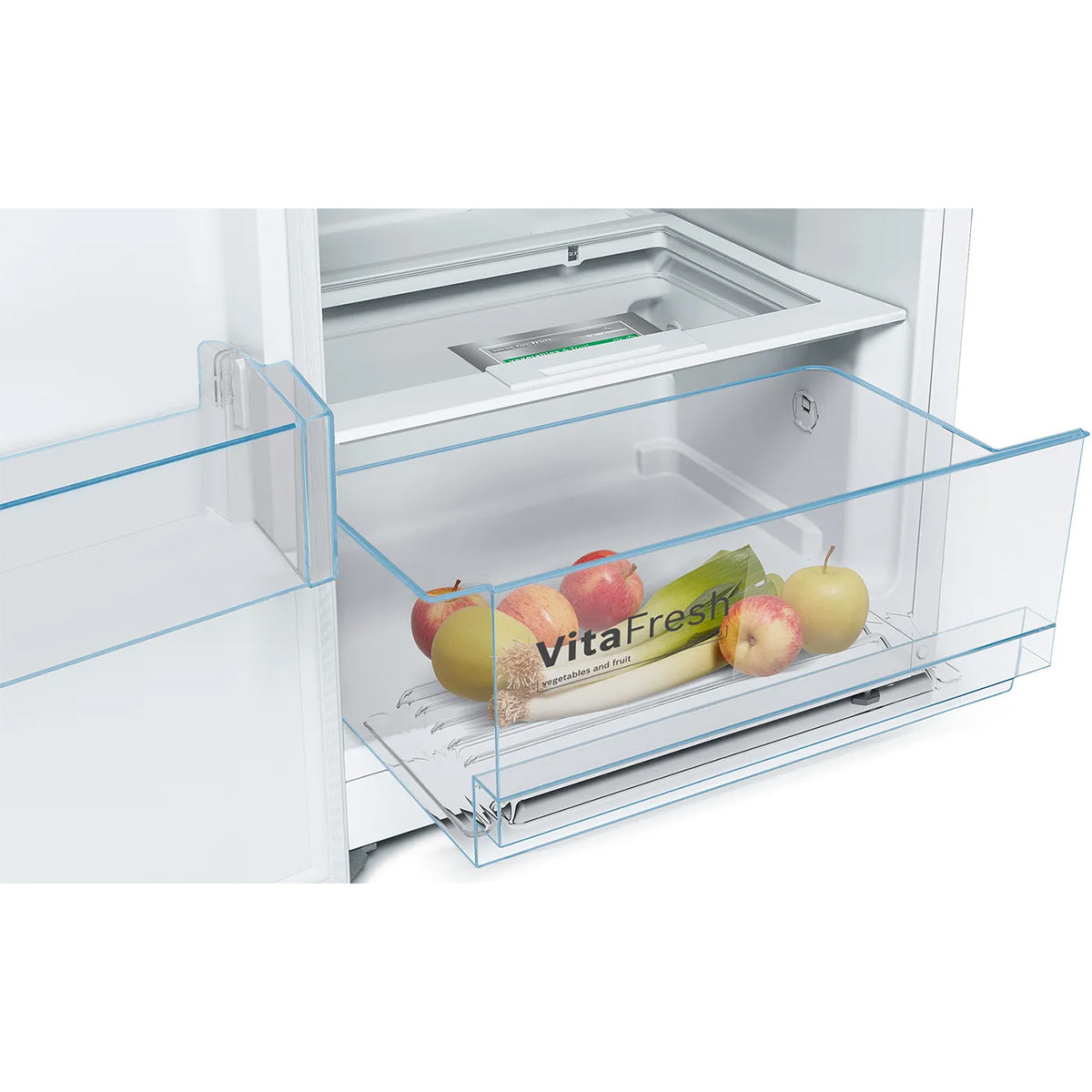 Bosch KSV36VWEPG Series 4 346 Litre Freestanding Fridge, 7 Glass Shelves, 60cm Wide - White