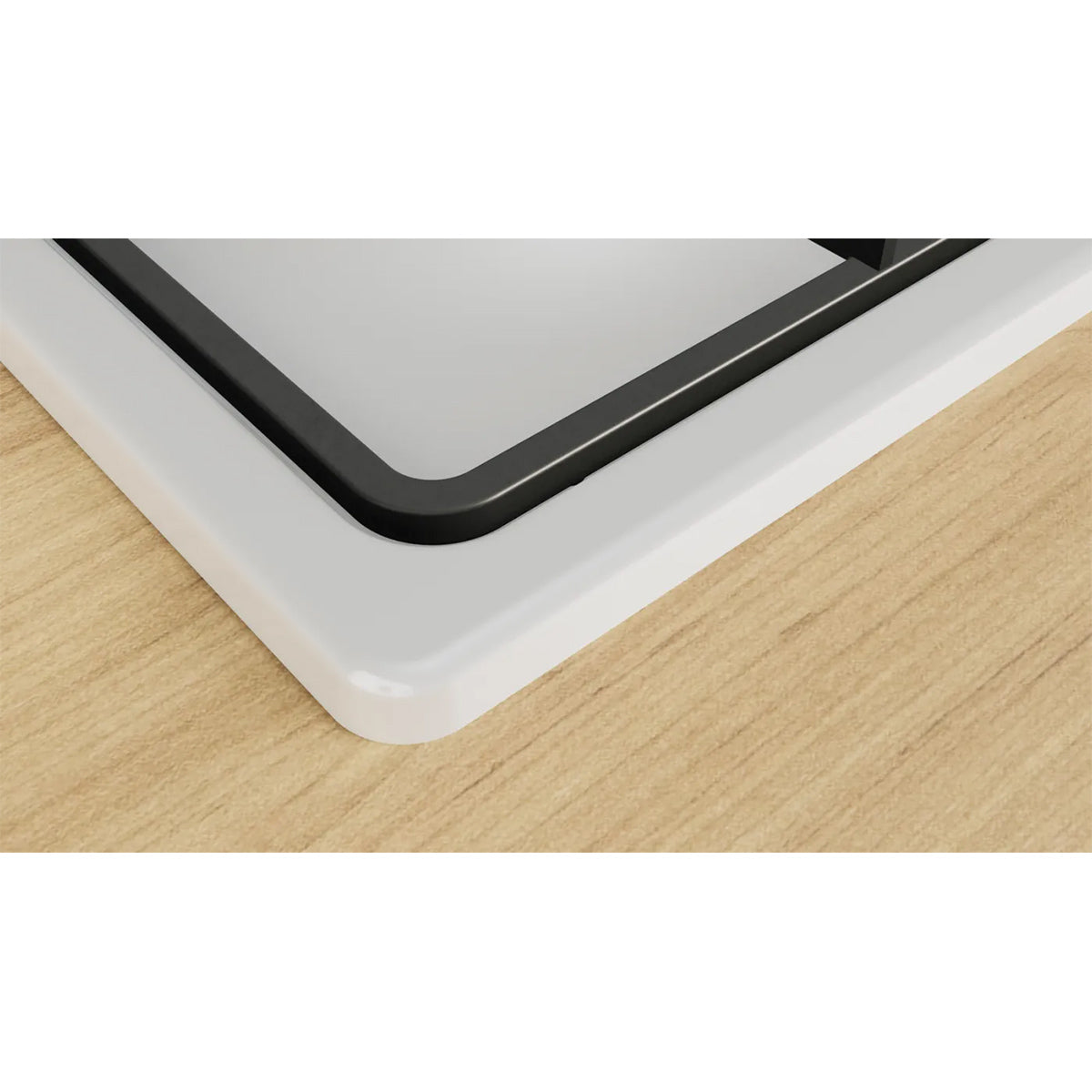 Bosch PBP6B2K60 Series 2 Gas Hob, 4 Burners, Knob Ignition, 58cm Wide - White, Enamel