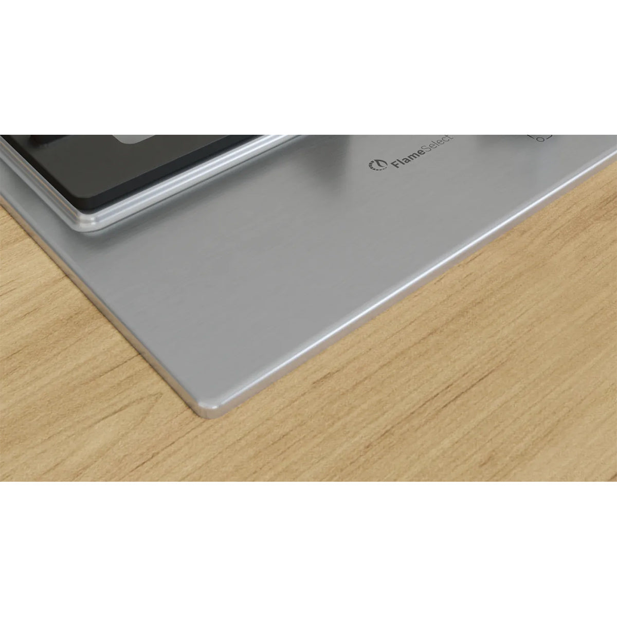Bosch PCP6A5I90 Series 6 Gas Hob, 4 Burners, Knob Ignition, 58.2cm Wide - Stainless Steel