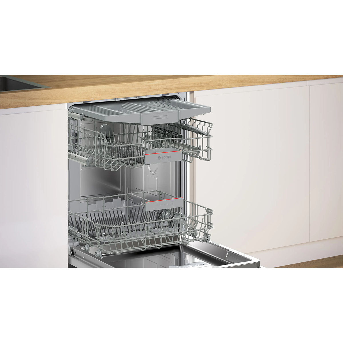 Bosch SBH4HVX14G Series 4 Fully-Integrated Dishwasher, 14 Place Settings, 59.8cm Wide - Variable Hinge