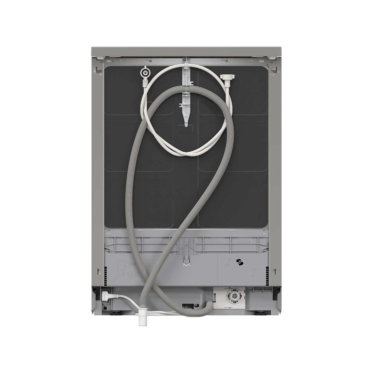 Bosch SMS26AI08G Series 2 Freestanding Dishwasher, With Built-Under Option, 12 Place Settings, EcoSilence Drive, 60cm Wide - Brushed Steel Anti-Fingerprint