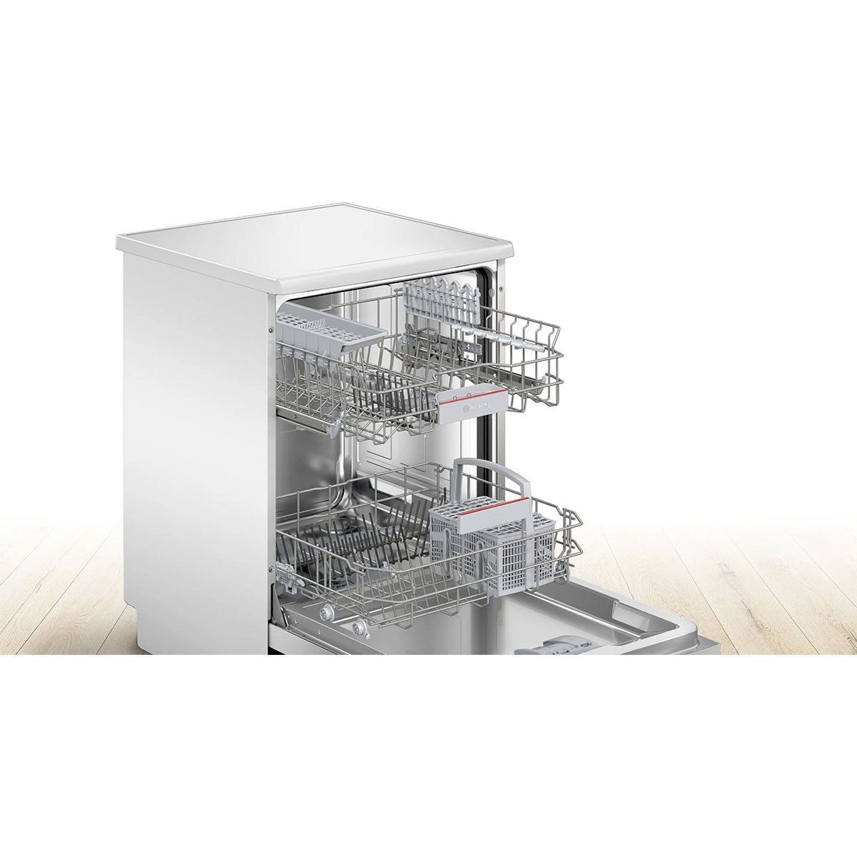 Bosch SMS4EKW06G Series 4 Freestanding Dishwasher, 13 Place Settings, 60cm Wide - White