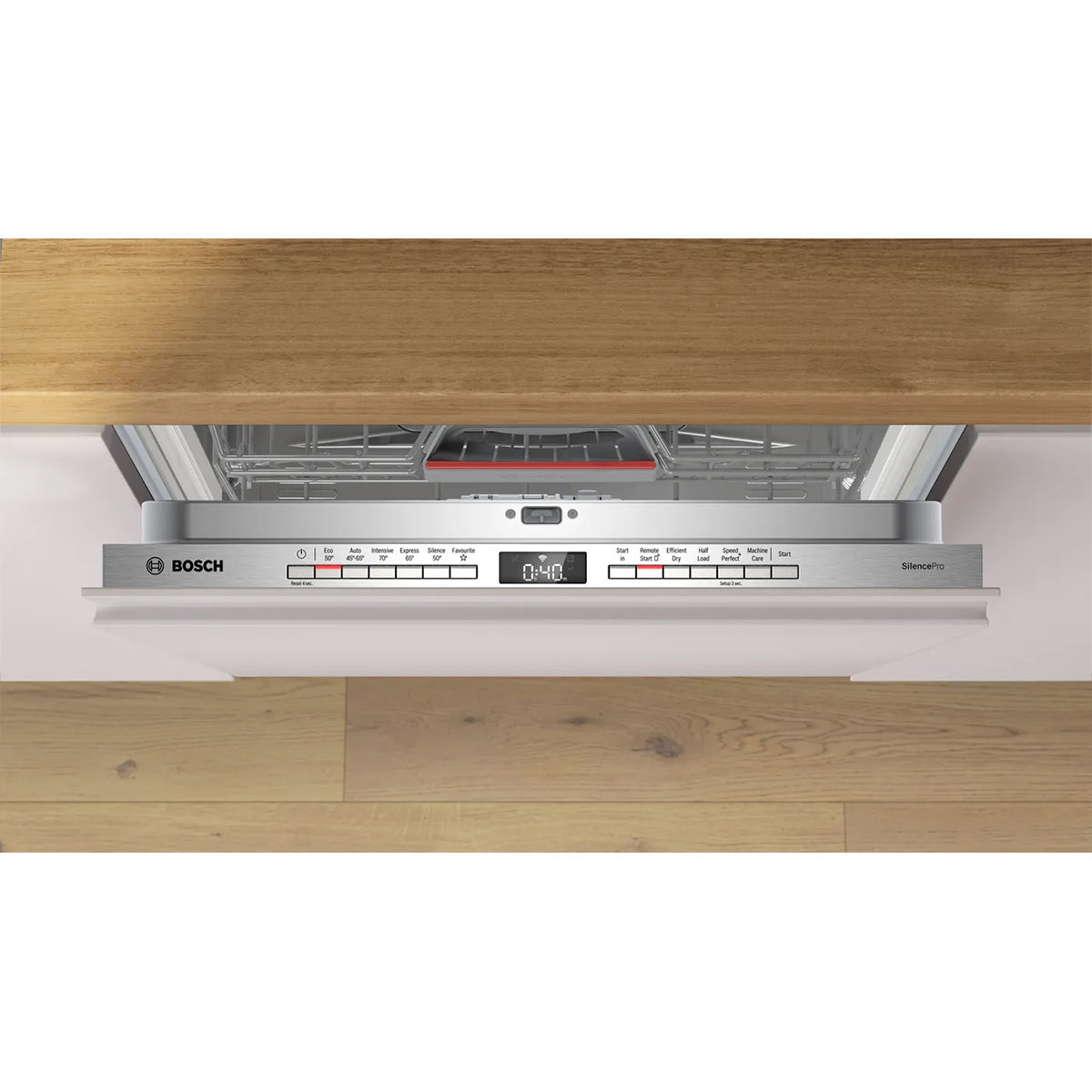 Bosch SMV4ECX23G Series 4 Fully-Integrated Dishwasher, 14 Place Settings, EcoSilence Drive - 60cm Wide