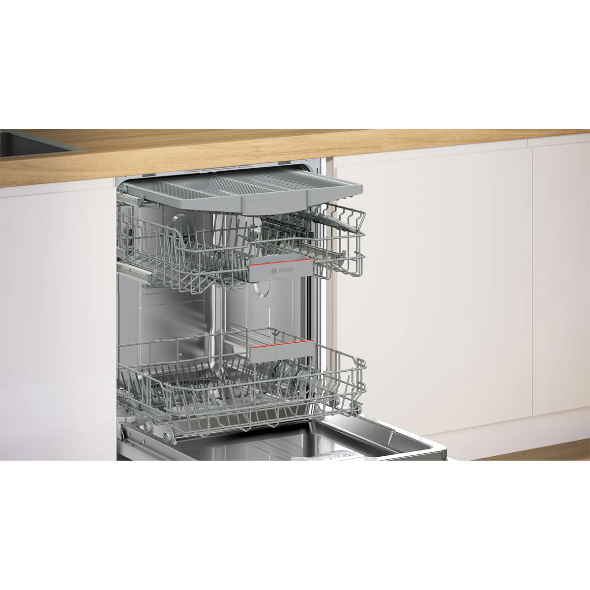 Bosch SMV4ECX23G Series 4 Fully-Integrated Dishwasher, 14 Place Settings, EcoSilence Drive - 60cm Wide