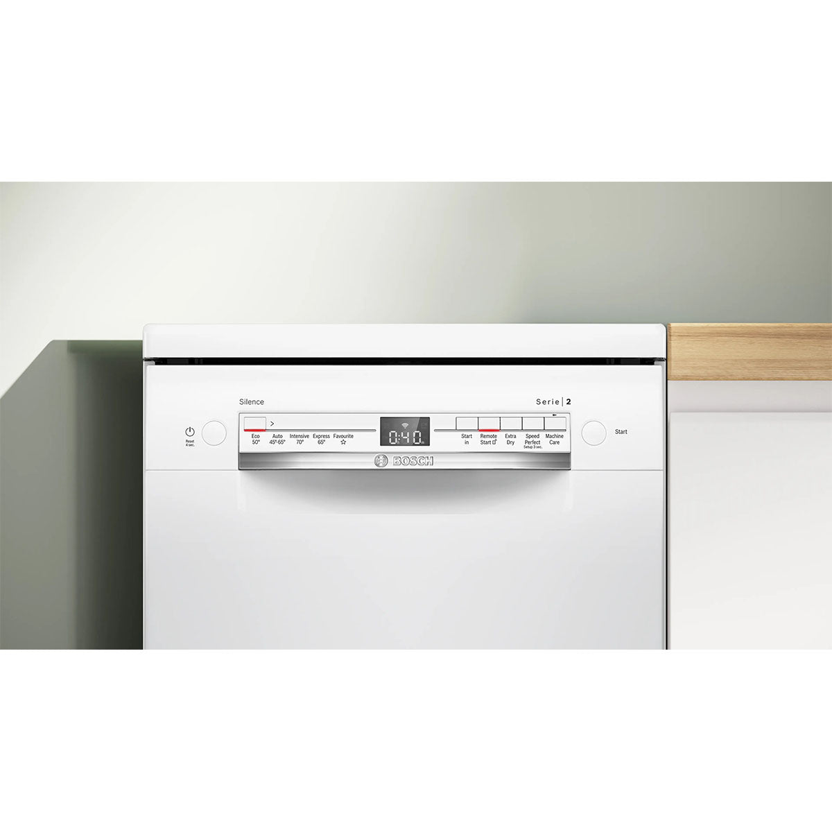 Bosch SPS2IKW01G Series 2 Freestanding Dishwasher, 9 Place Settings, 45cm Wide - White