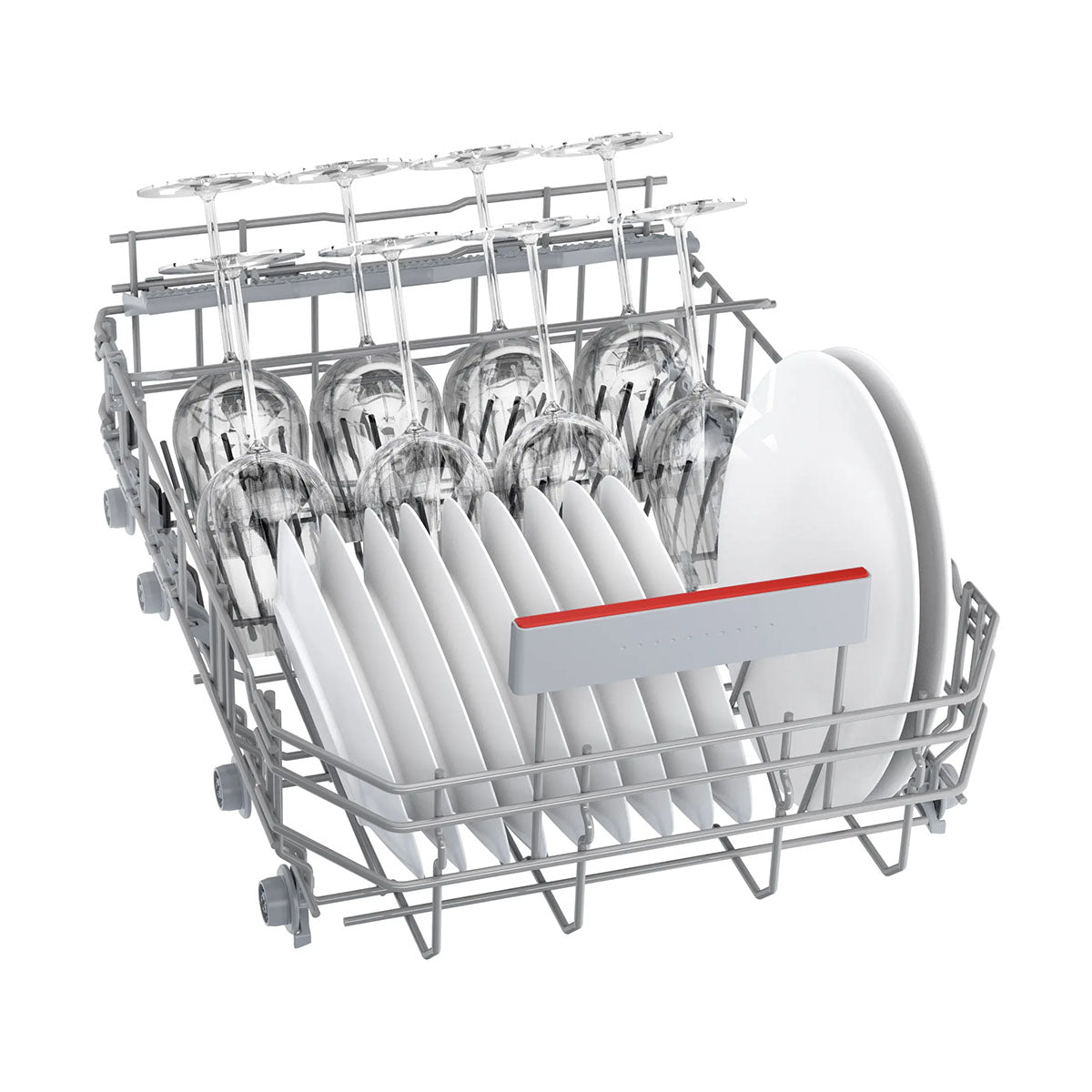 Bosch SPS4HMI14G Series 4 Freestanding Dishwasher, 10 Place Settings, 45cm Wide - Brushed Steel, Anti-Fingerprint