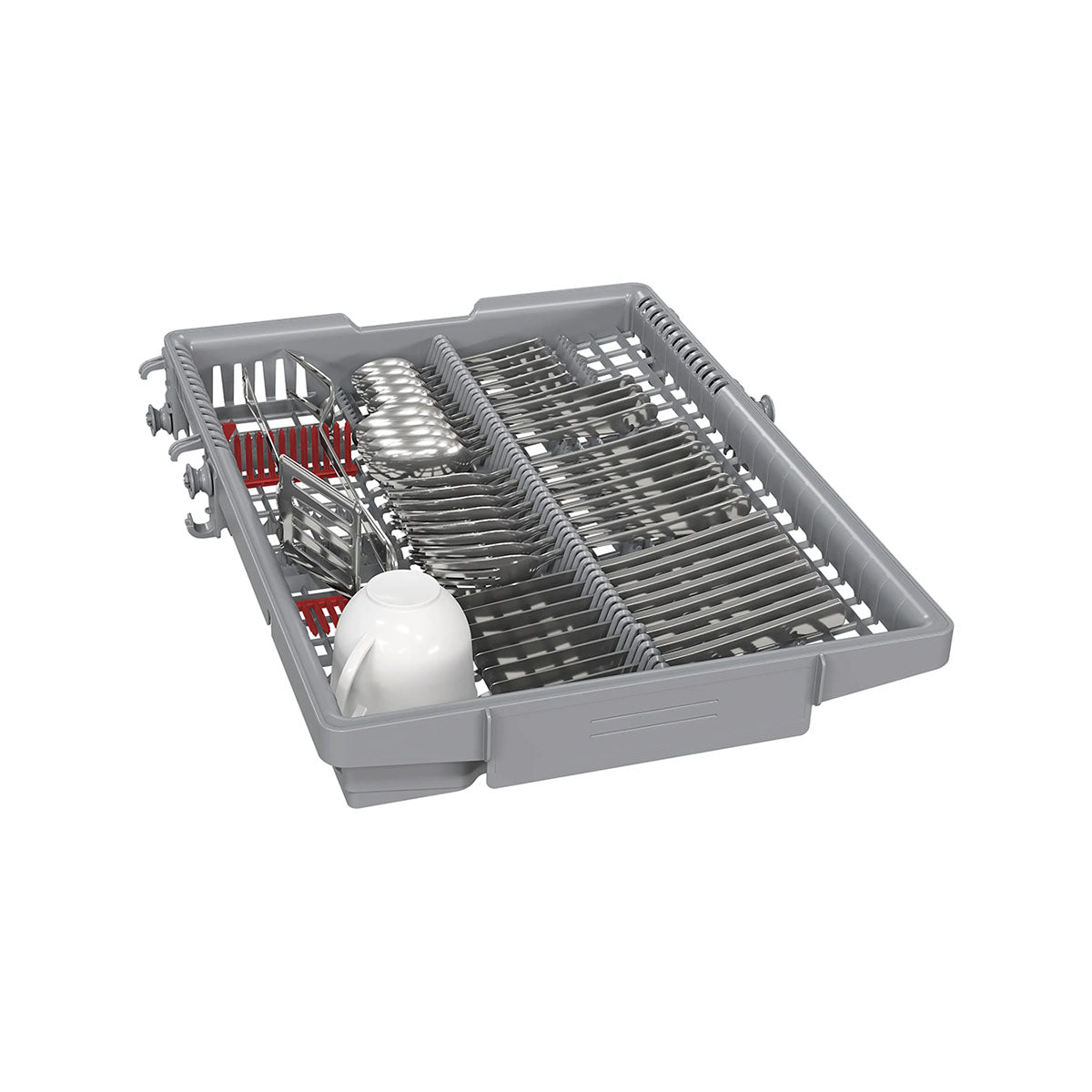 Bosch SPS4HMI14G Series 4 Freestanding Dishwasher, 10 Place Settings, 45cm Wide - Brushed Steel, Anti-Fingerprint