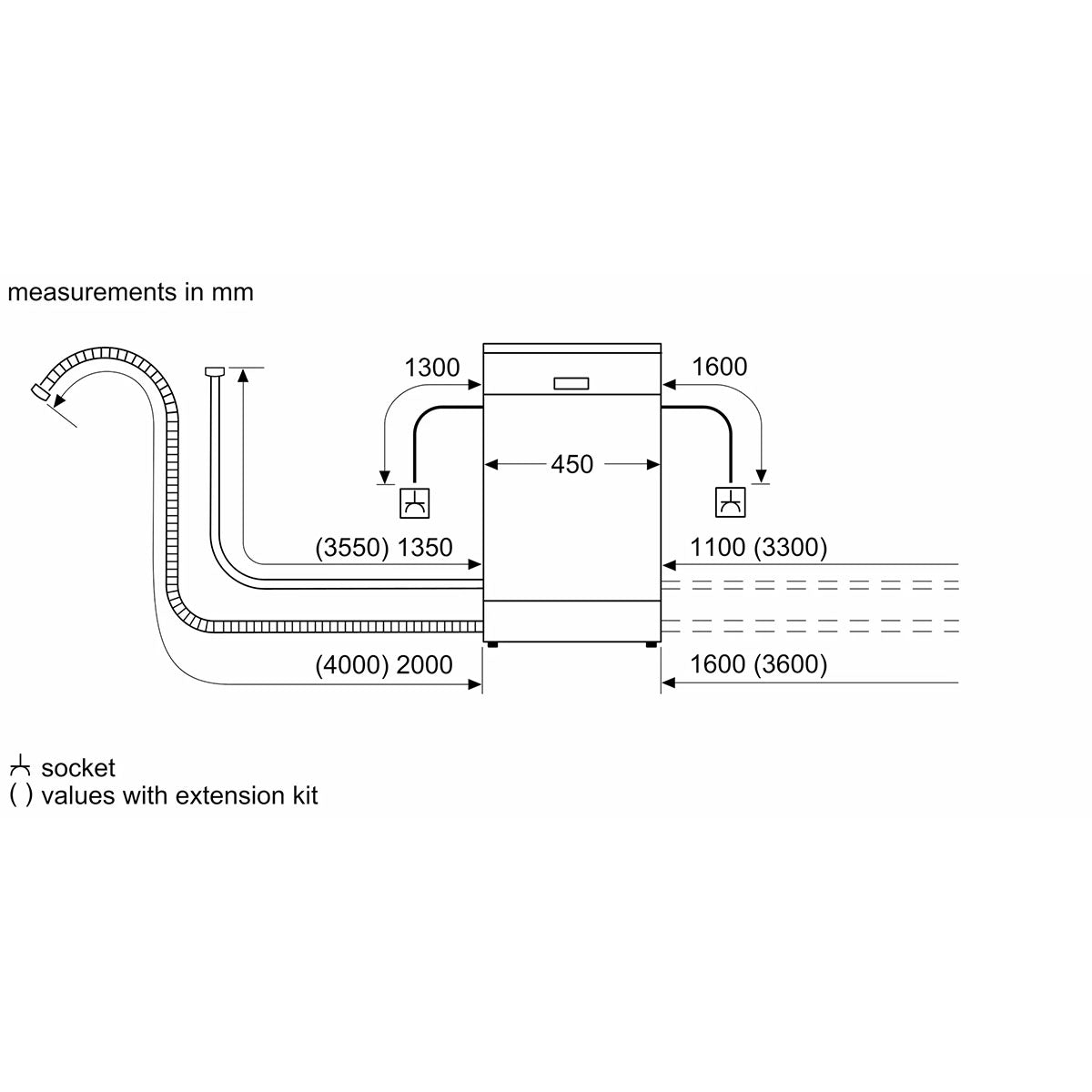 Bosch SPS4HMW14G Series 4 Freestanding Dishwasher, 10 Place Settings, 45cm Wide - White