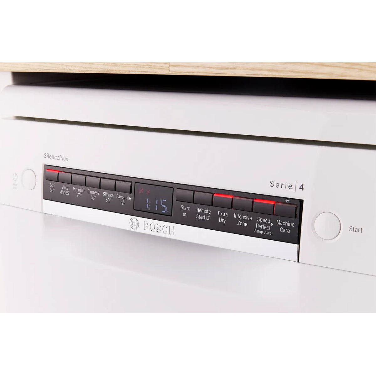 Bosch SPS4HMW49G Series 4 Freestanding Slimline Dishwasher, 10 Place Settings, 6 Programmes, 45cm Wide - White