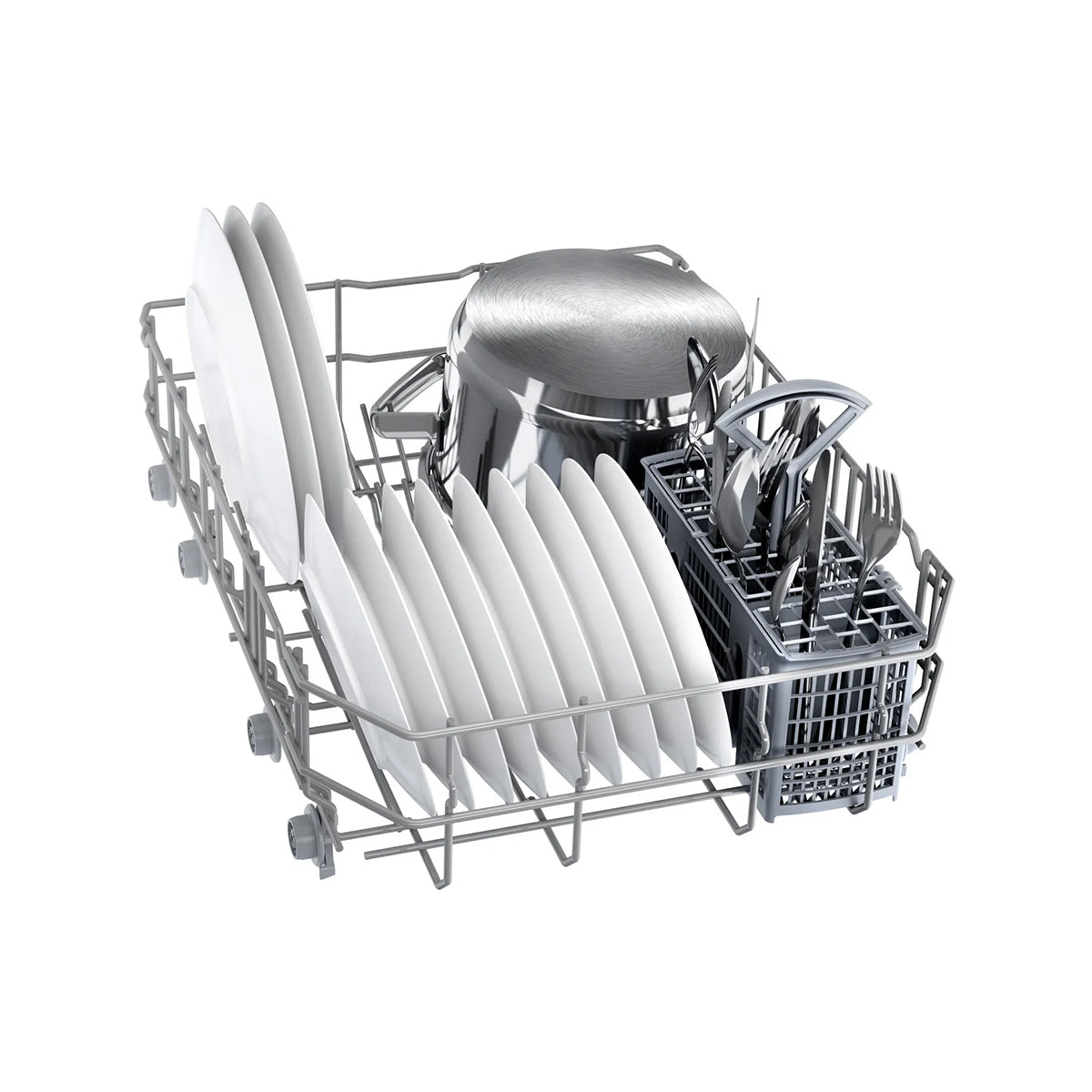 Bosch SPV2HKX42G Series 2 Fully-Integrated Dishwasher, 10 Place Settings, EcoSilence Drive - 45cm Wide