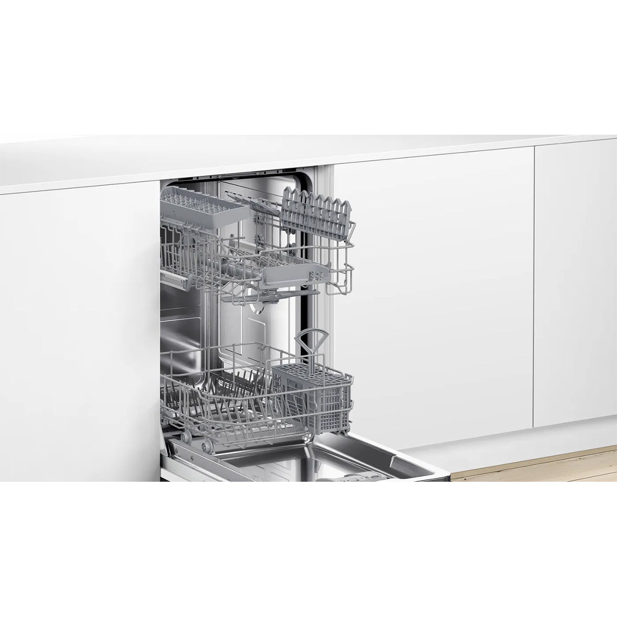 Bosch SPV2HKX42G Series 2 Fully-Integrated Dishwasher, 10 Place Settings, EcoSilence Drive - 45cm Wide
