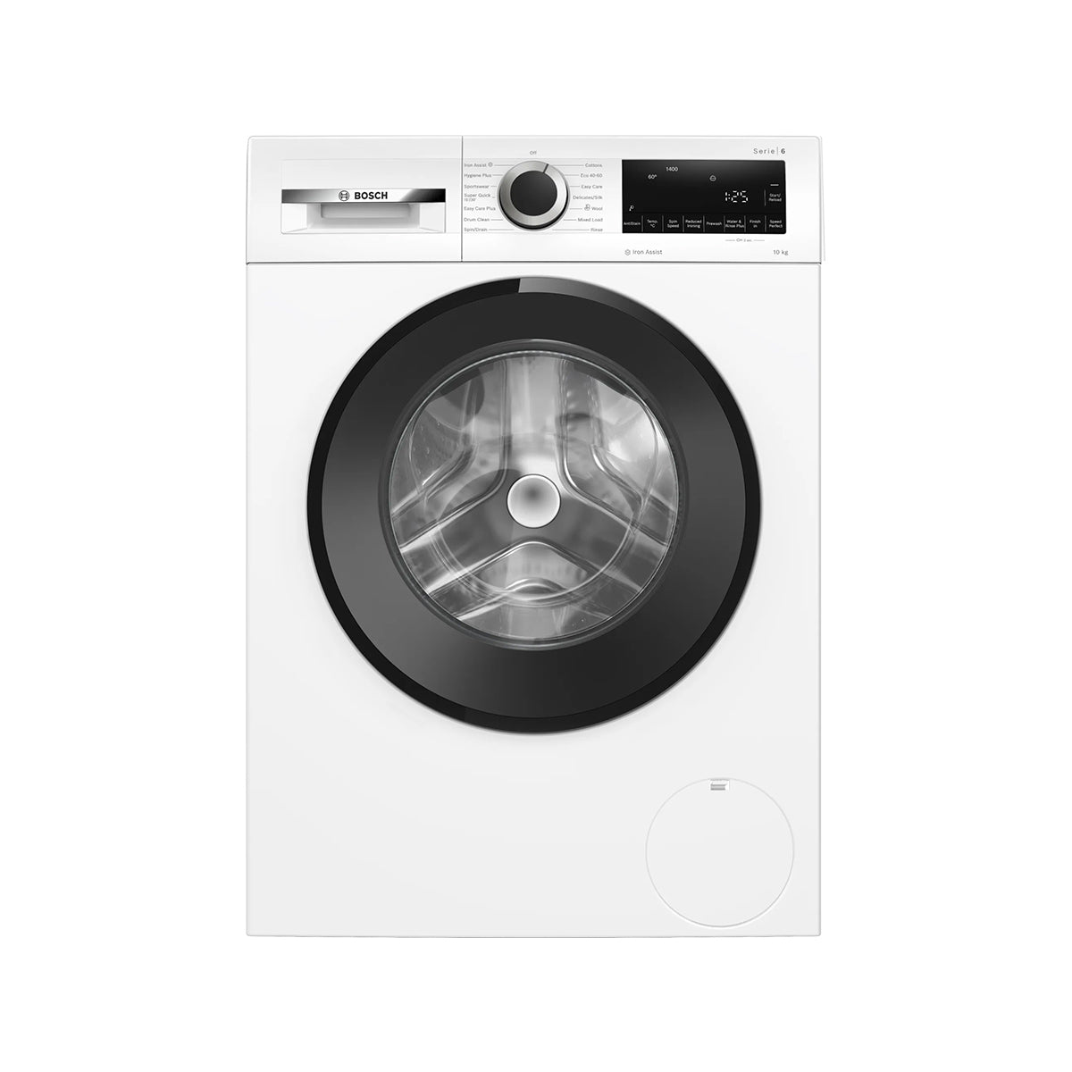 Bosch WGG254Z1GB Series 6 10Kg Capacity Freestanding Washing Machine, Front Loader, 1400 rpm, Eco Silence Drive, 59.8cm Wide - White