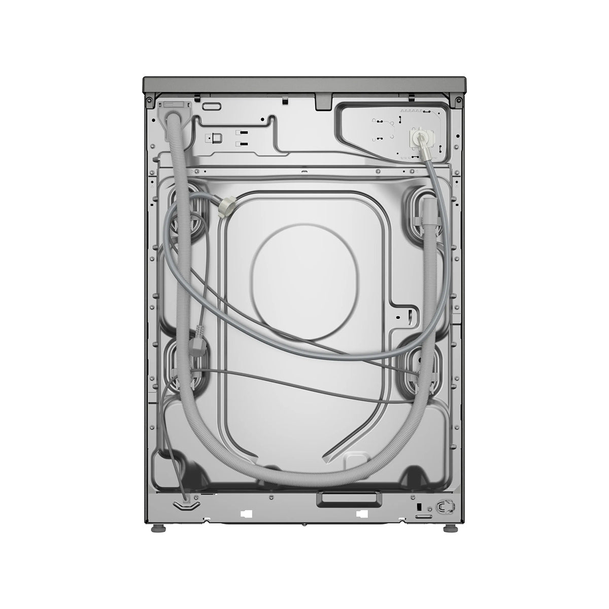 Bosch WGH254ARGB Series 6 Freestanding Washing Machine, Front Loader, 10Kg Capacity, 1400 rpm, i-DOS, Eco Silence Drive, 59.8cm Wide - Cast Iron Grey, Black Door