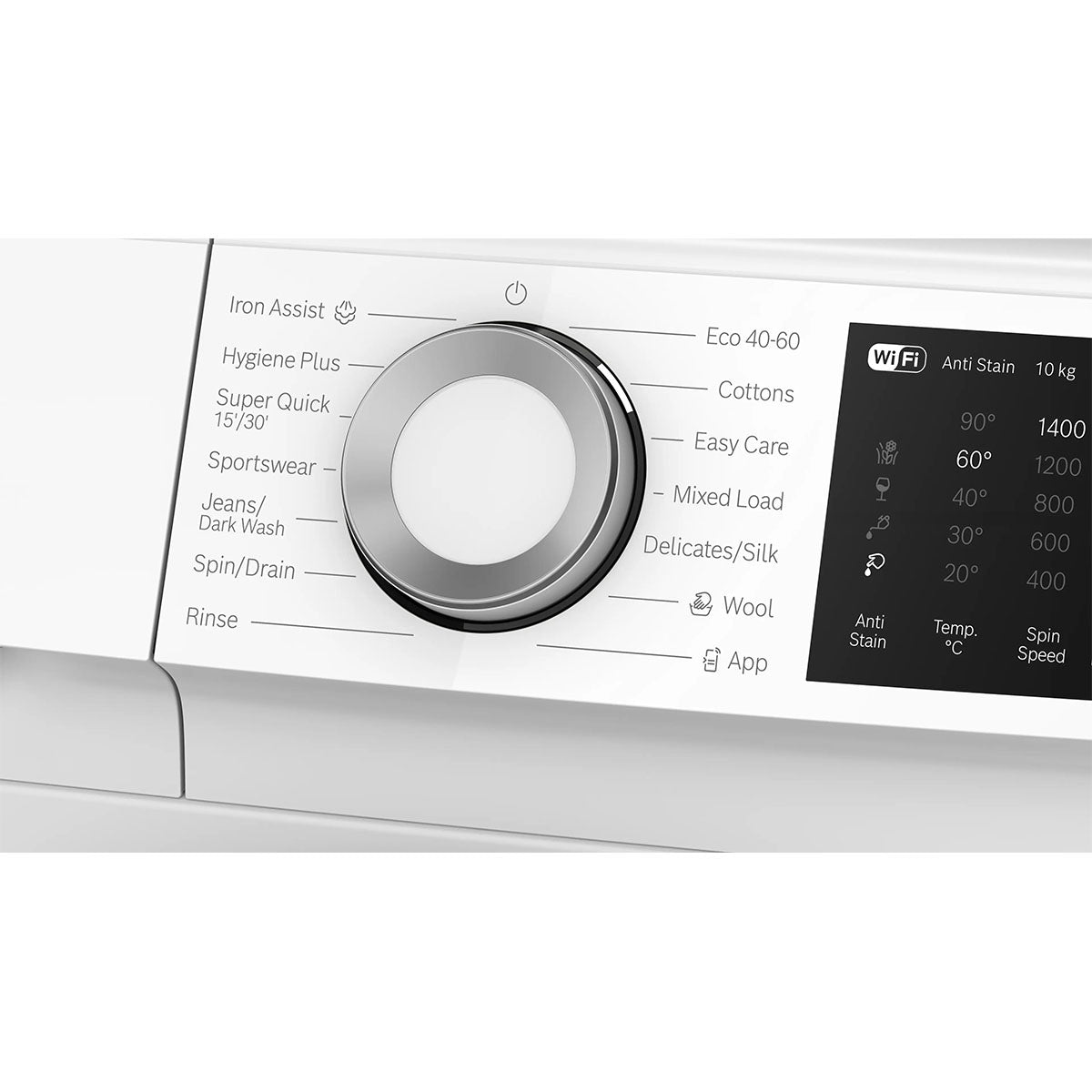 Bosch WGJ25400GB Series 6 Freestanding Washing Machine, Front Loader, 10Kg, 1400 rpm, 59.8cm Wide - White