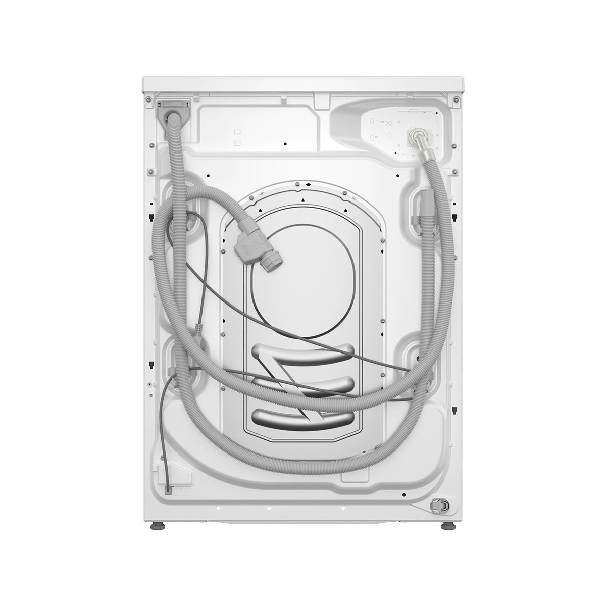 Bosch WNC25410GB Series 8 Freestanding Washer Dryer, 10.5Kg/6Kg Capacity, 1400 rpm, i-DOS, Eco Silence Drive, 59.8cm Wide - White