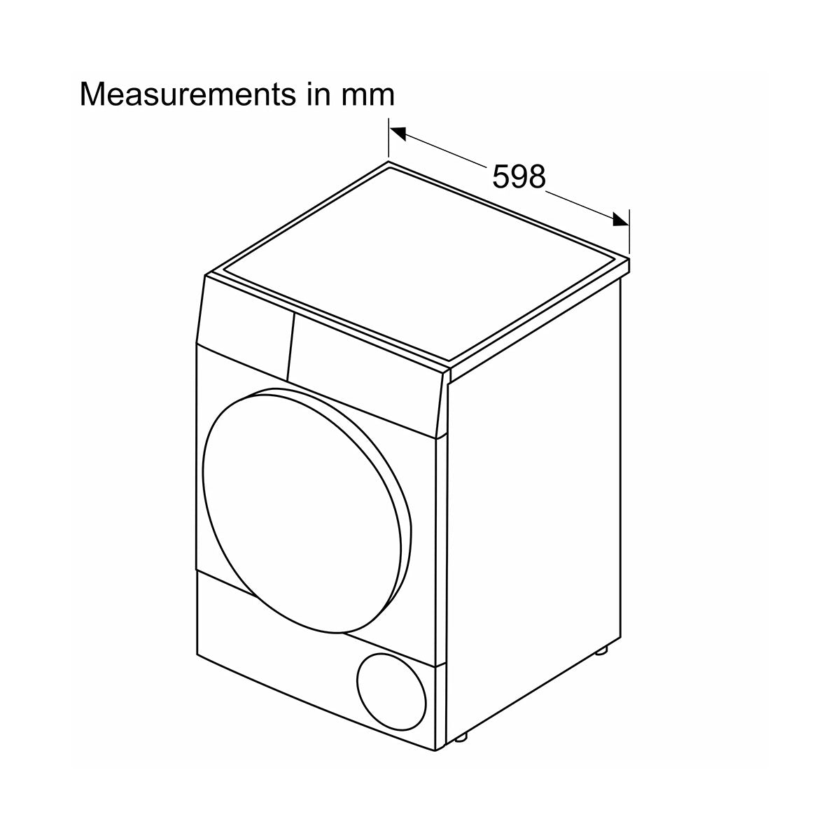 Bosch WQG24502GB Series 6 Heat Pump Tumble Dryer, 9Kg, Self-Cleaning Condenser, 59.8cm Wide - White