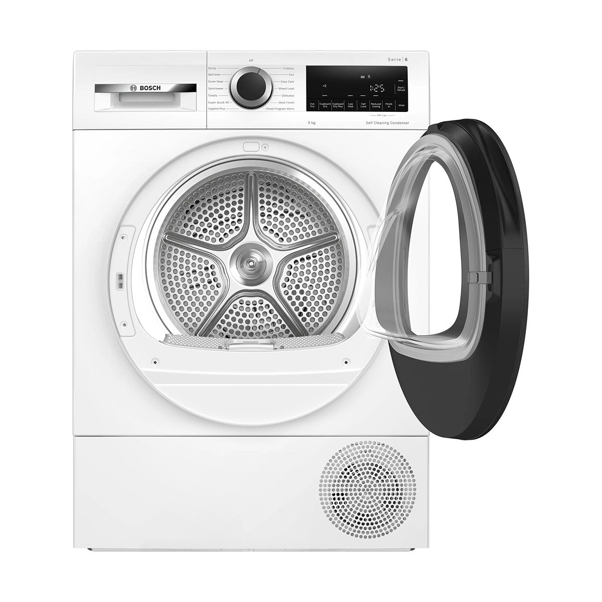 Bosch WQG24502GB Series 6 Heat Pump Tumble Dryer, 9Kg, Self-Cleaning Condenser, 59.8cm Wide - White