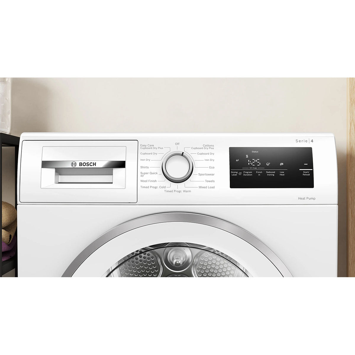 Bosch WTH85226GB Series 4 Heat Pump Tumble Dryer, 8Kg, 59.8cm Wide - White