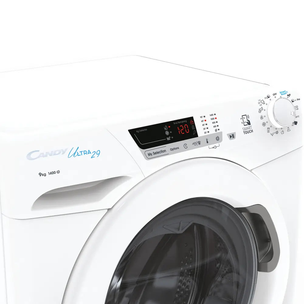 Candy HCU1492DE180 9kg 1400 Spin Washing Machine, White - 72140388991349 