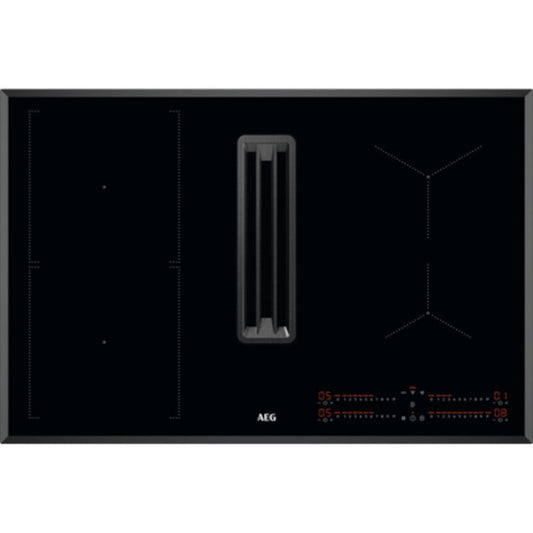 AEG CCE84543FB 78cm Wide Venting Hob,Black,A+ Rated