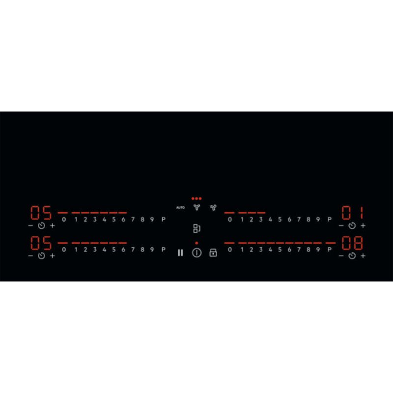 AEG CDE84543FB 78cm Wide Venting Hob,Black,A+ Rated