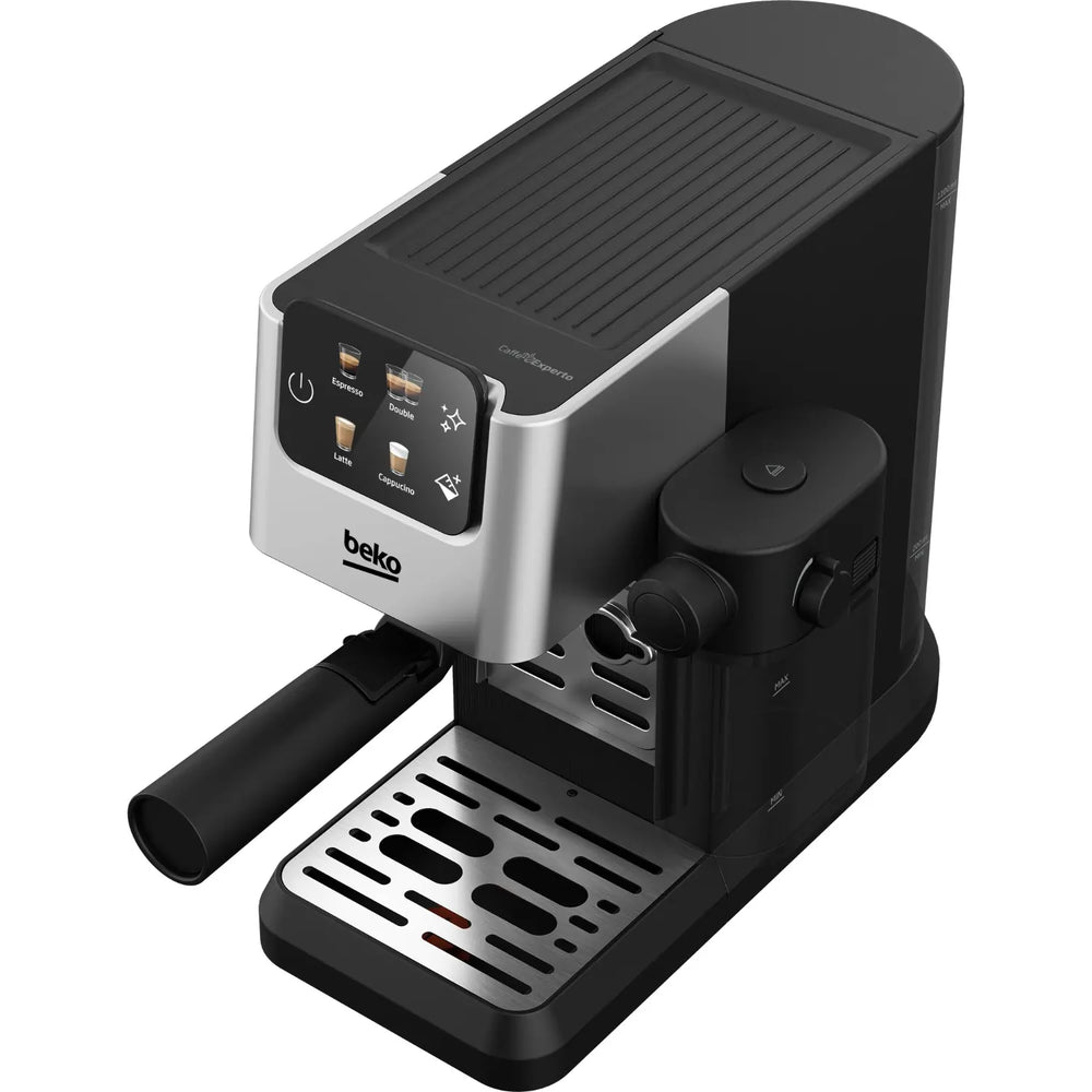 Beko CEP5304X CaffeExperto Semi Automatic Espresso Coffee Machine with Milk Jug, Silver - 43730594037983 