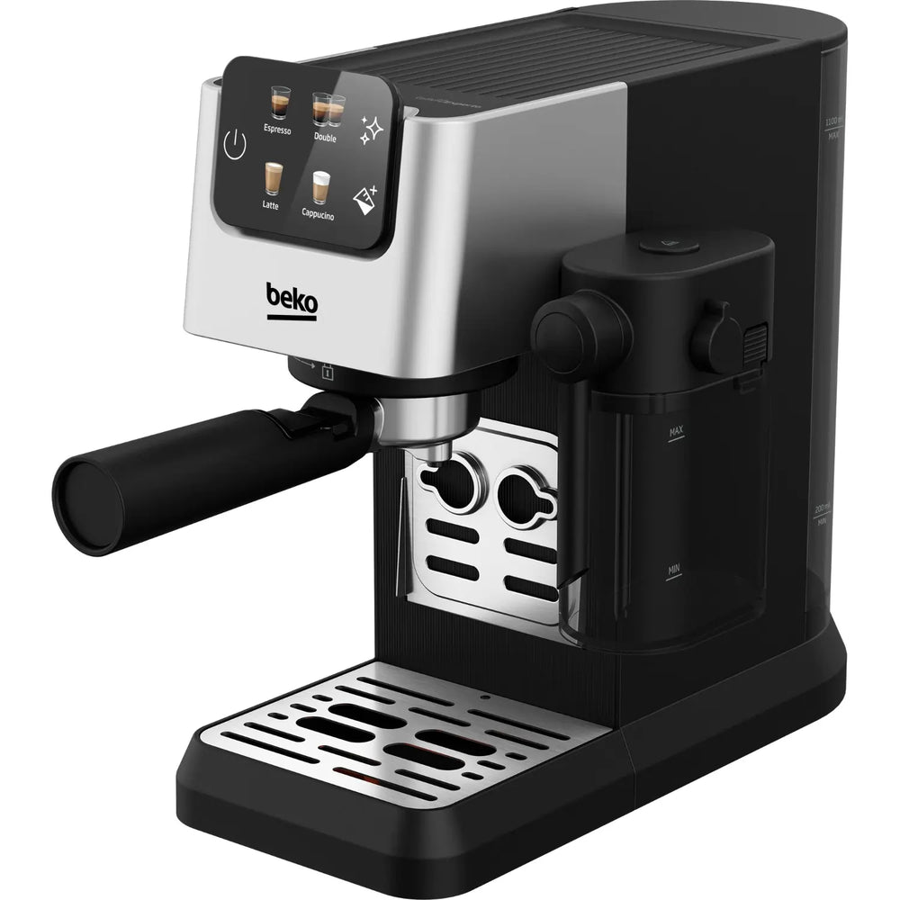 Beko CEP5304X CaffeExperto Semi Automatic Espresso Coffee Machine with Milk Jug, Silver - 43730593972447 