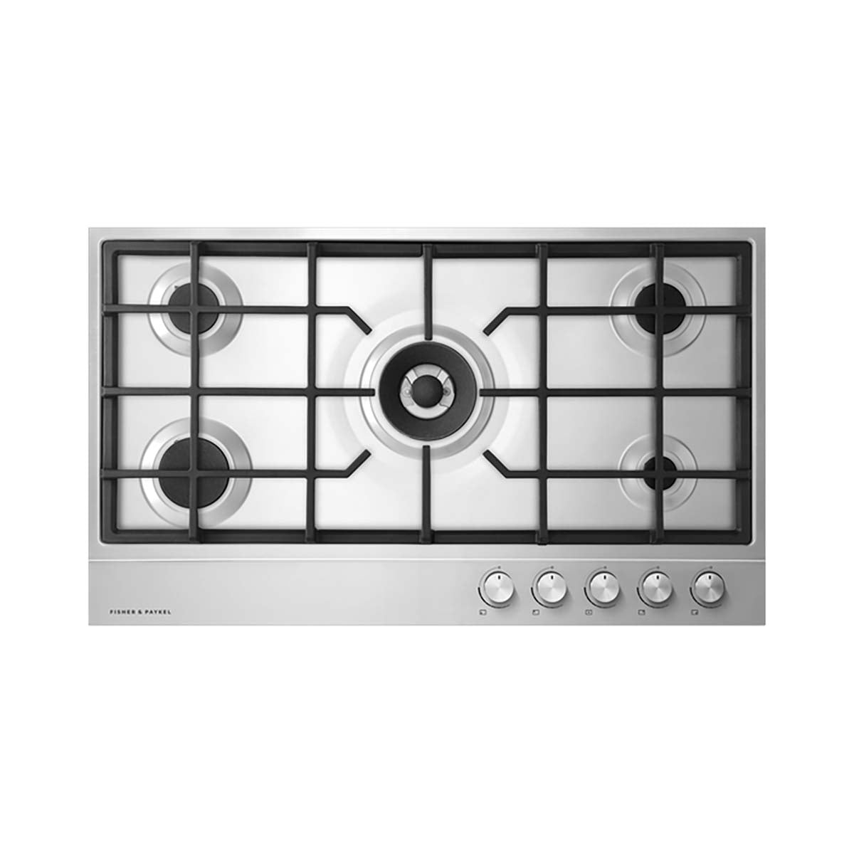Fisher & Paykel CG905DLPX1 Series 7 5 Burner Gas Hob, LPG Connection, 90cm Wide - Stainless Steel